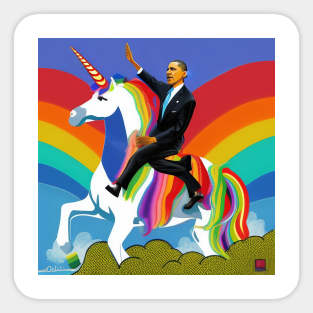 Obama Fantasy Sticker